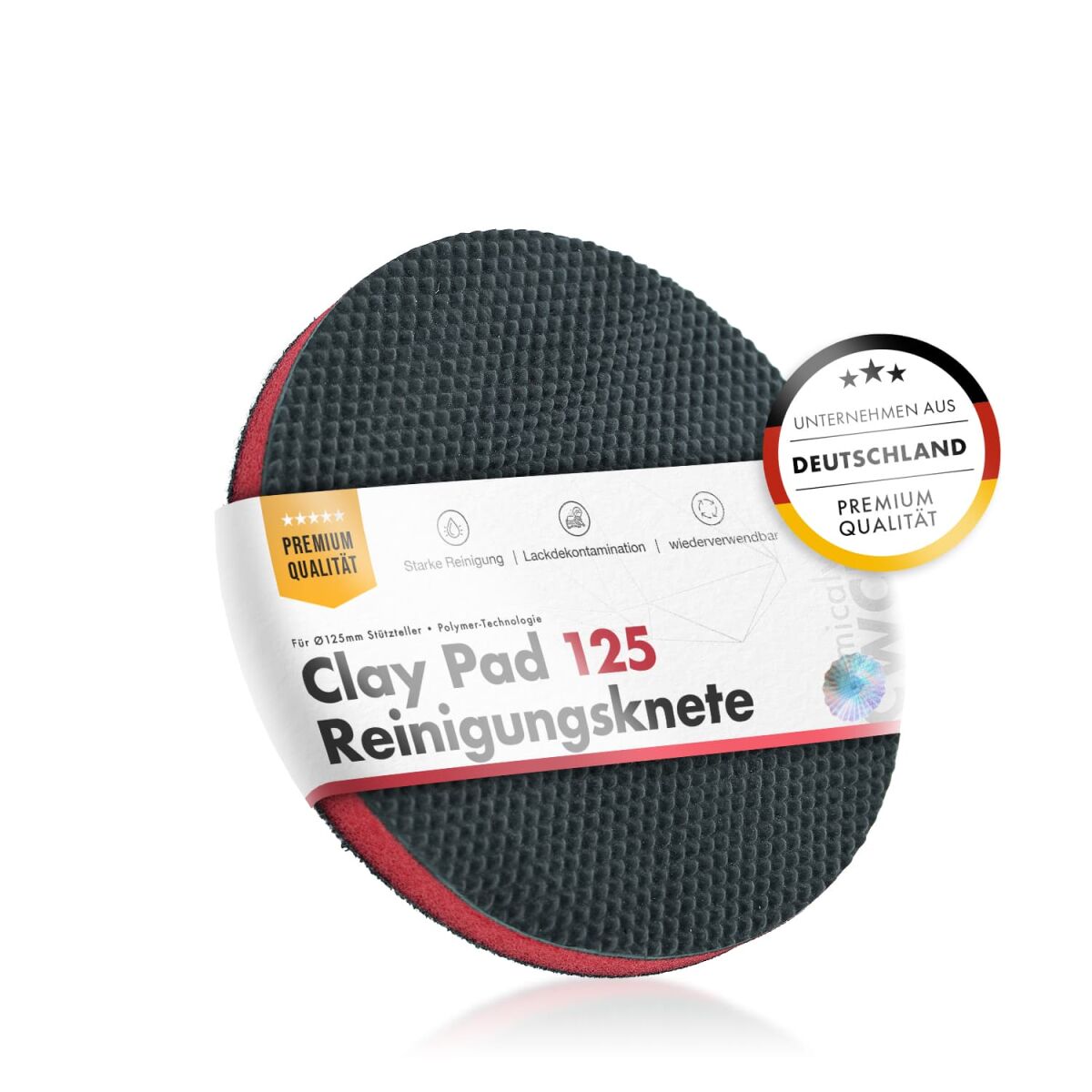 chemicalworkz Clay Pad Knet-Polierpad 125mm