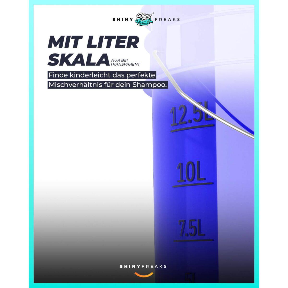 chemicalworkz Performance Buckets Wascheimer 5GAL Blau Transparent Bild 2