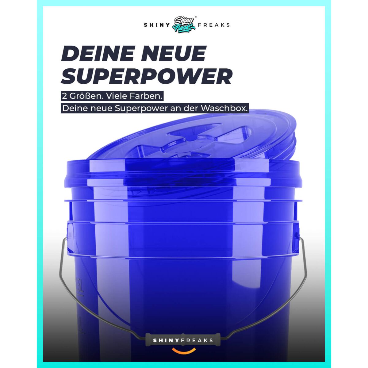 chemicalworkz Performance Buckets Wascheimer 5GAL Blau Transparent Bild 4
