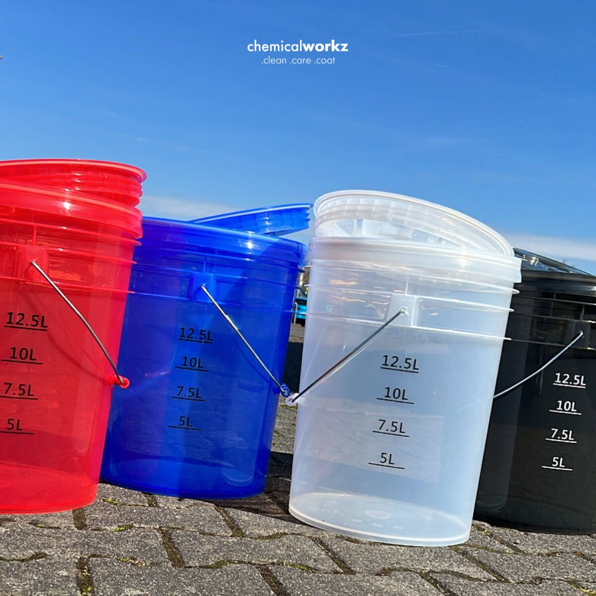 chemicalworkz Performance Bucket Lid Wascheimerdeckel Blau Transparent Bild 2