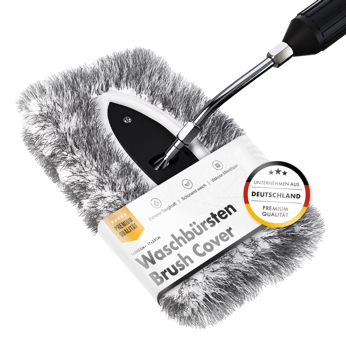 chemicalworkz Wash Brush Cover V2 1400GSM Grau 17×25cm