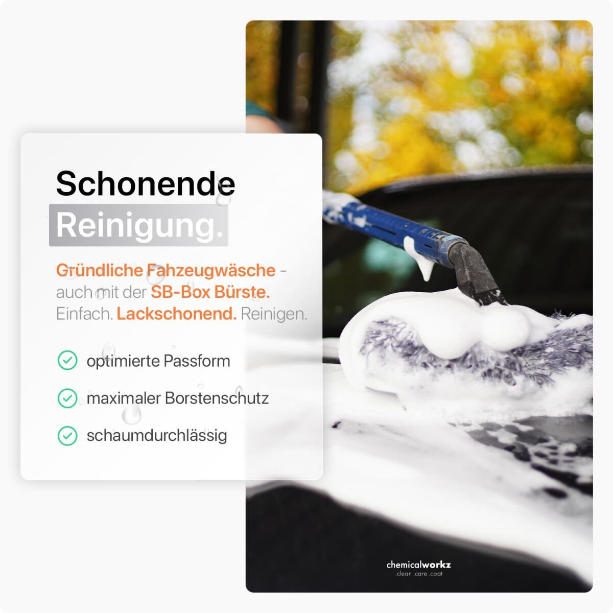 chemicalworkz Wash Brush Cover V2 1400GSM Grau 17×25cm Bild 1