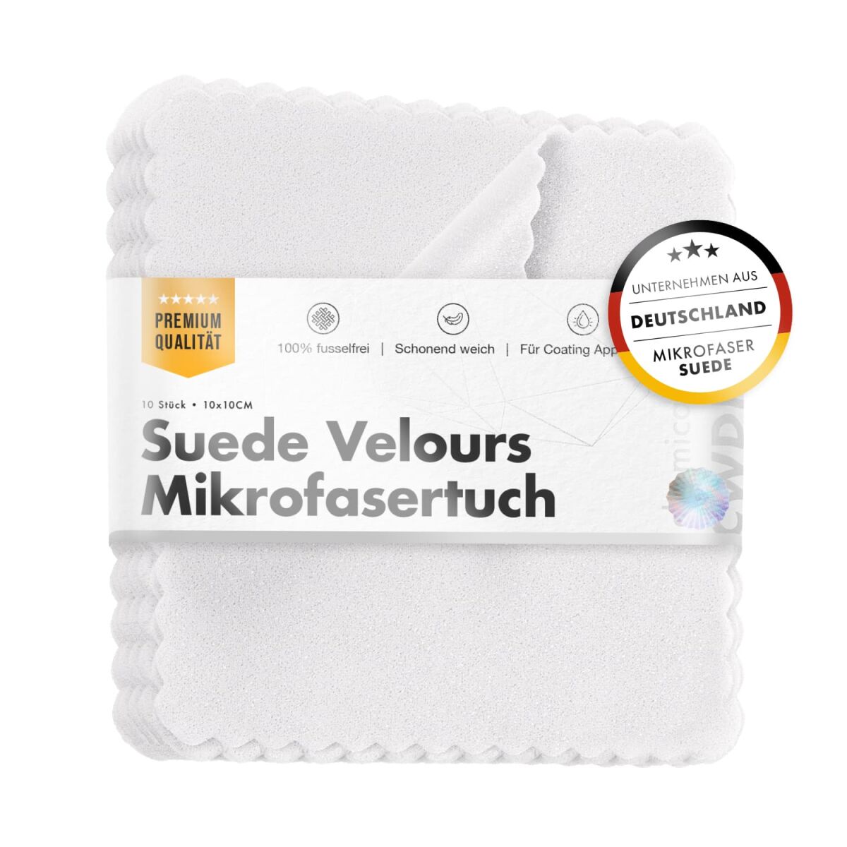chemicalworkz Suede Towel Pack Weiß Verlourstücher 10×10cm 10Stk.