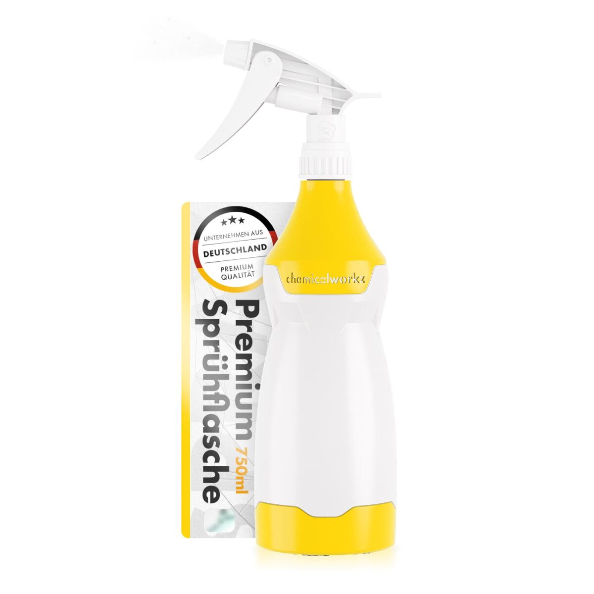 chemicalworkz Sprühflasche Gelb mit Premium Trigger 750ml