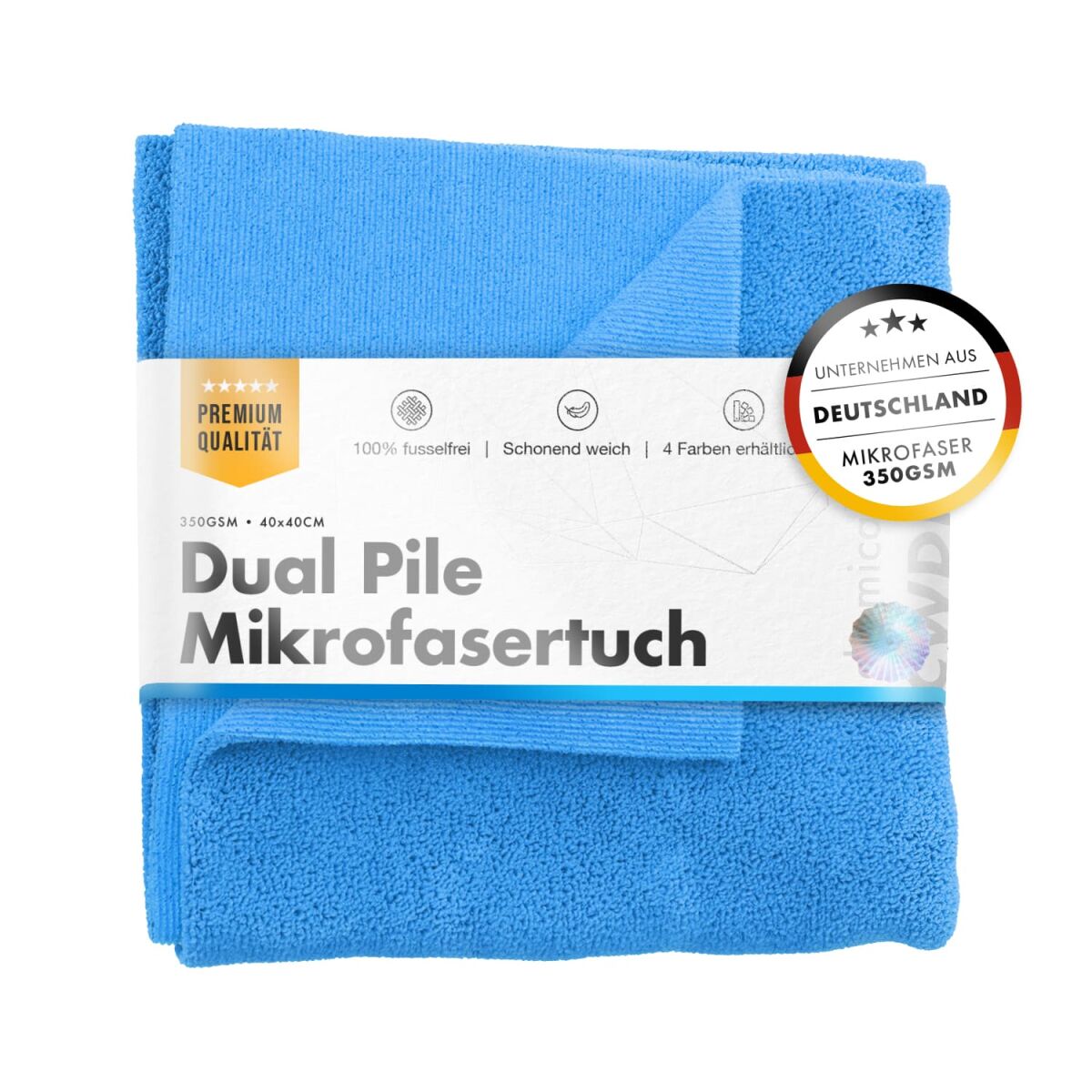 chemicalworkz Dual Pile Towel 350GSM Blau Allzwecktuch 40×40cm