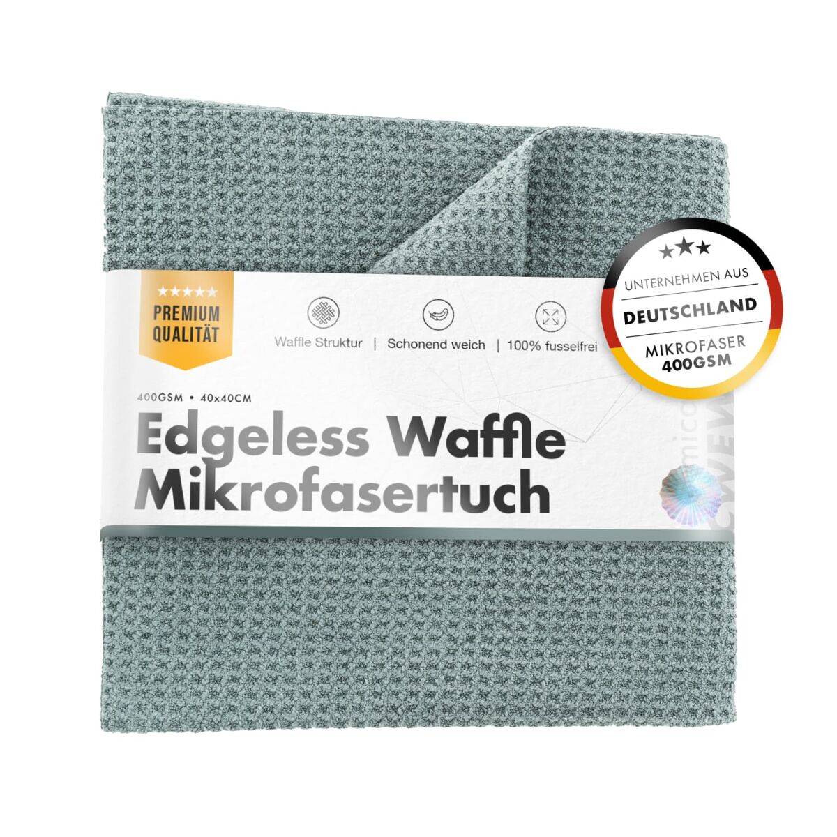 chemicalworkz Edgeless Waffle Towel 400GSM Glastuch 40x40cm