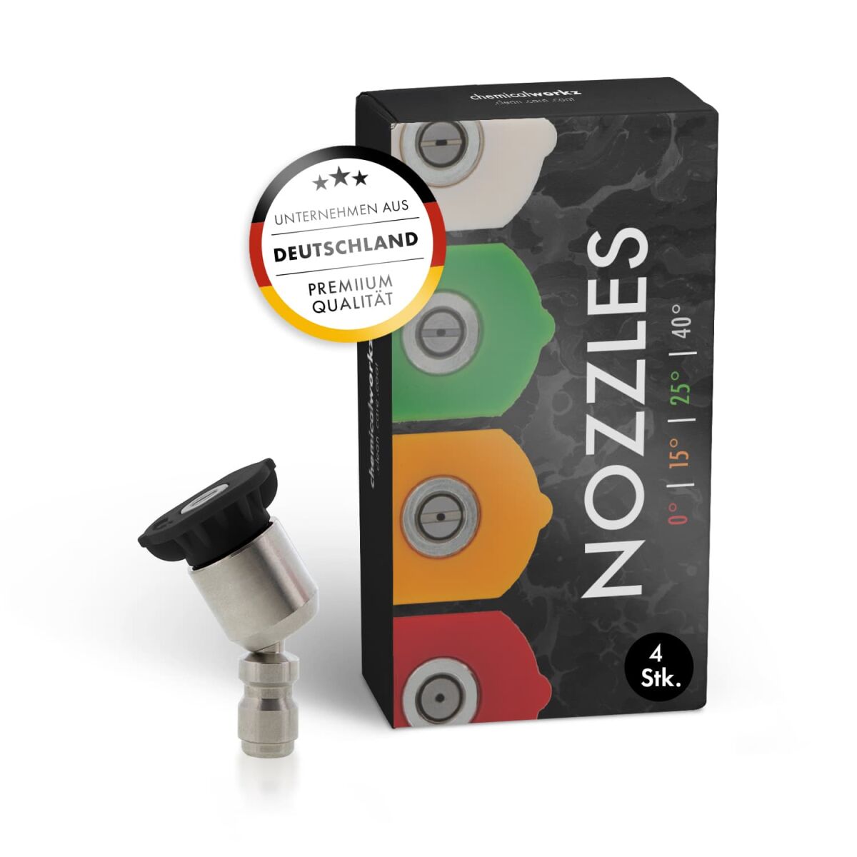 chemicalworkz Nozzle Set Hochdruckreiniger-Zubehör 4tlg.