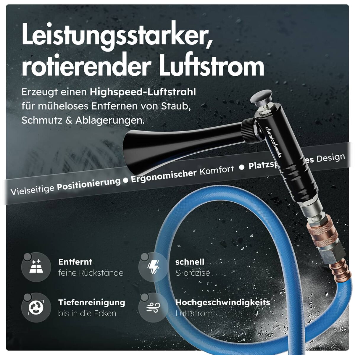 chemicalworkz Mini Air Gun Druckluft Ausblaspistole Bild 1