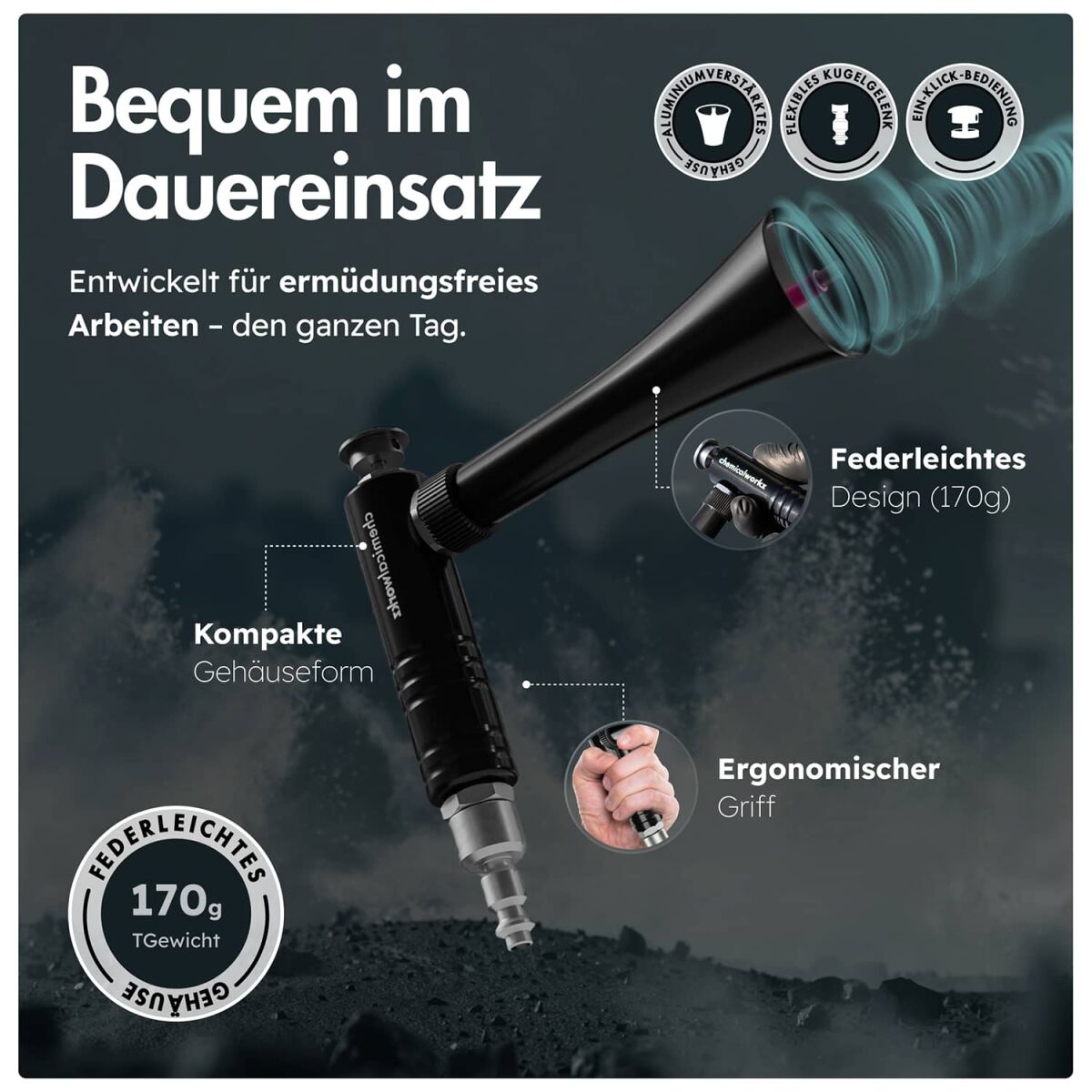 chemicalworkz Mini Air Gun Druckluft Ausblaspistole Bild 5