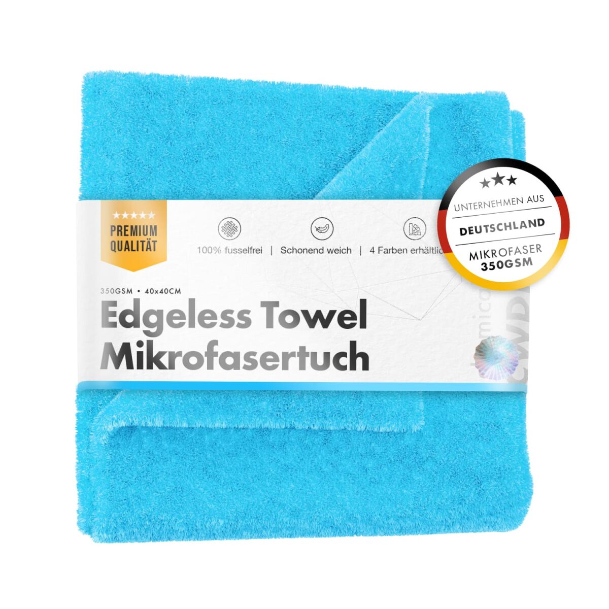 chemicalworkz Edgeless Towel 350GSM Blau Poliertuch 40×40cm
