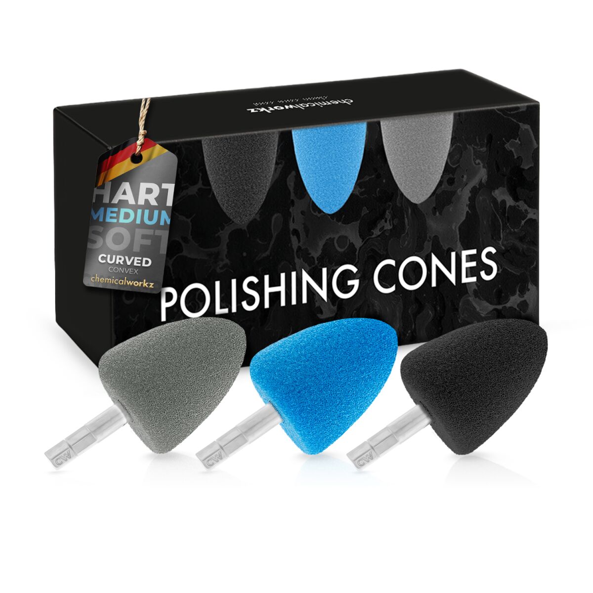chemicalworkz Polishing Cones Curved Convex Polierkegel