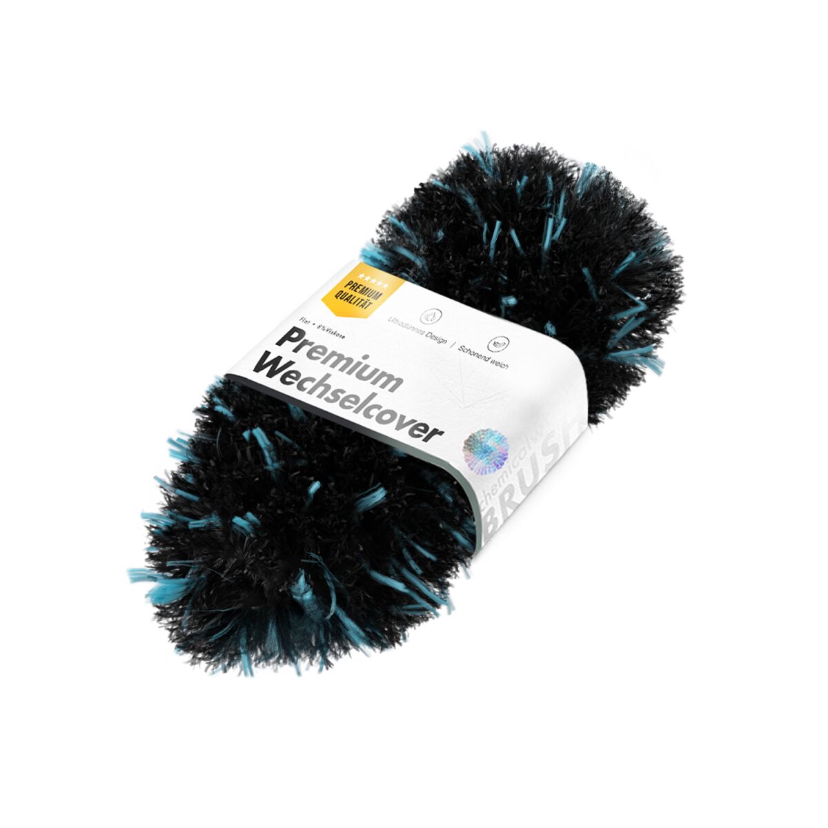 chemicalworkz Flat Wheel Brush Cover Dark Mikrofaser Wechselbezug