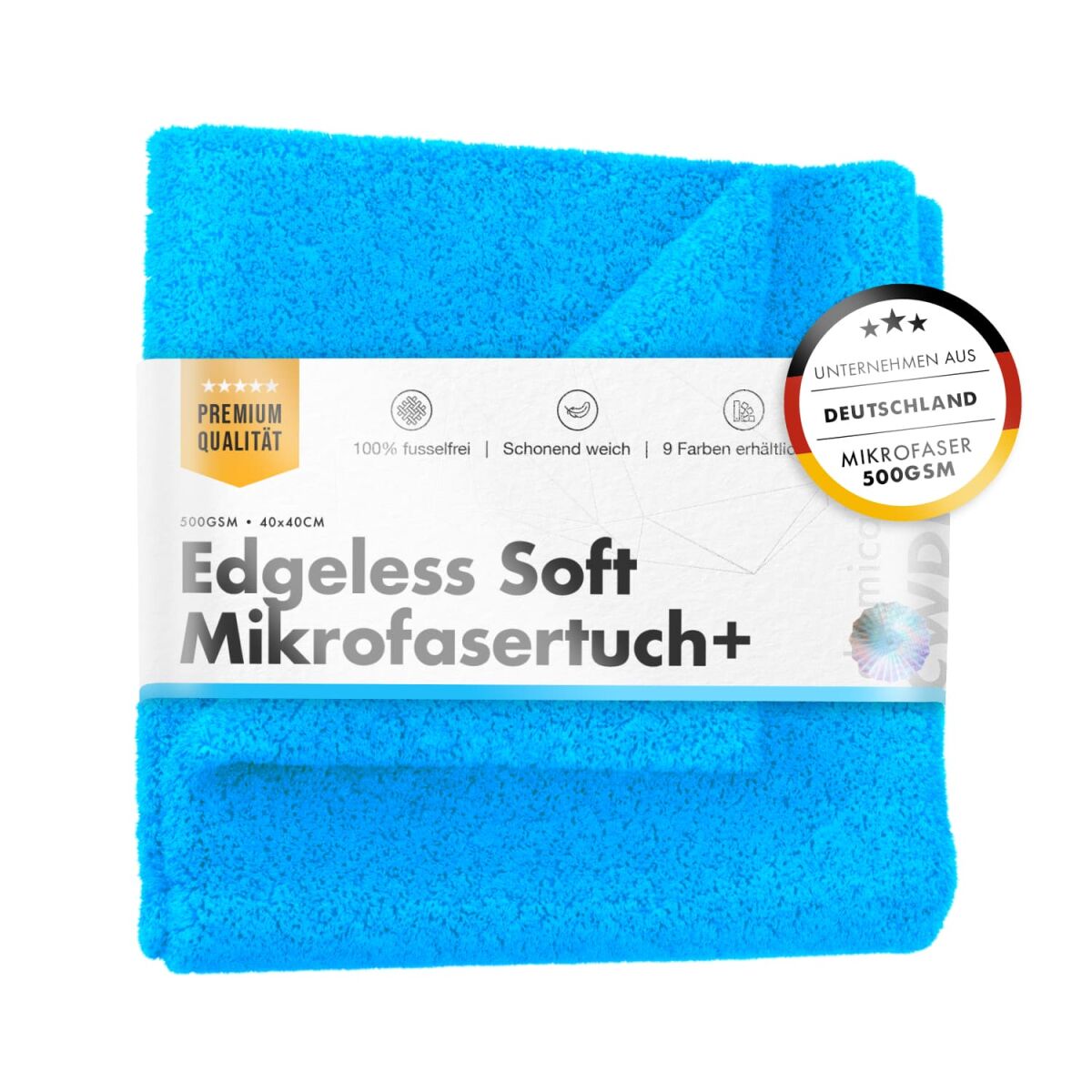 chemicalworkz Edgeless Soft Touch Towel 500GSM Blau Poliertuch 40×40cm