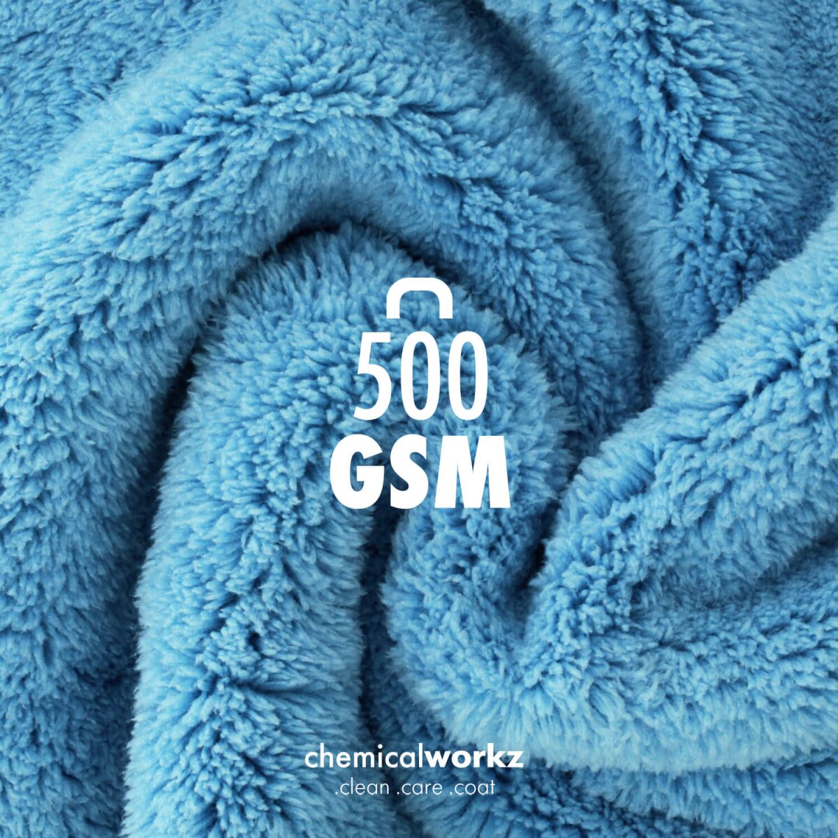 chemicalworkz Edgeless Soft Touch Towel 500GSM Blau Poliertuch 40×40cm Bild 3