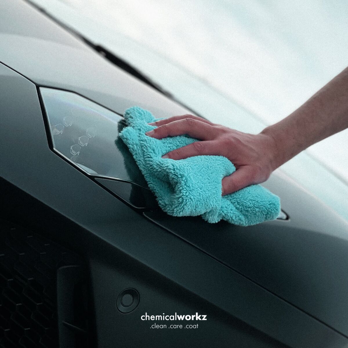 chemicalworkz Edgeless Soft Touch Towel 500GSM Blau Poliertuch 40×40cm Bild 4